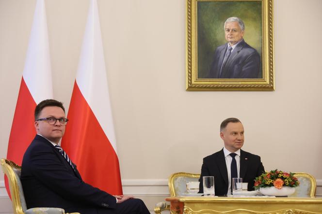Spotkanie Szymona Hołowni i Andrzeja Dudy