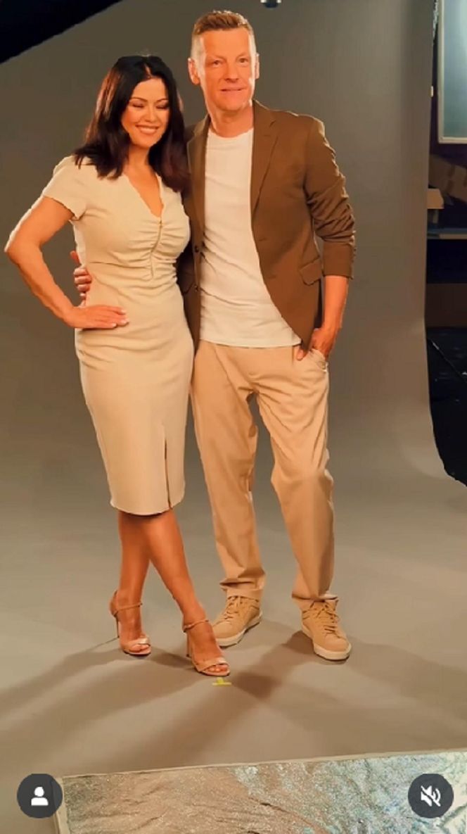 M jak miłość sesja. Katarzyna Cichopek (Kinga), Piotrek (Marcin Mroczek)