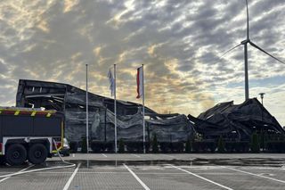 Pożar hali pod Kępnem