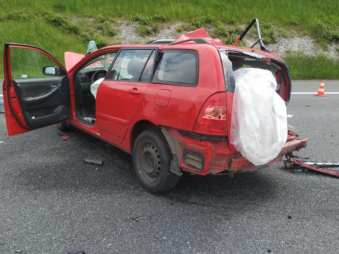 Wypadek na autostradzie A4