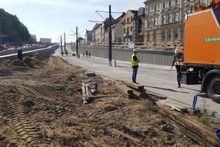 Plac budowy na ul. Kujawskiej w Bydgoszczy