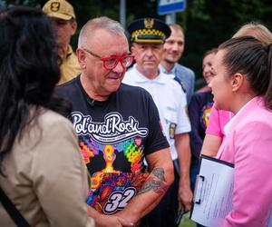 Jurek Owsiak przyjechał do Chorzowa. Oficjalnie otwarto rondo im. Fundacji WOŚP