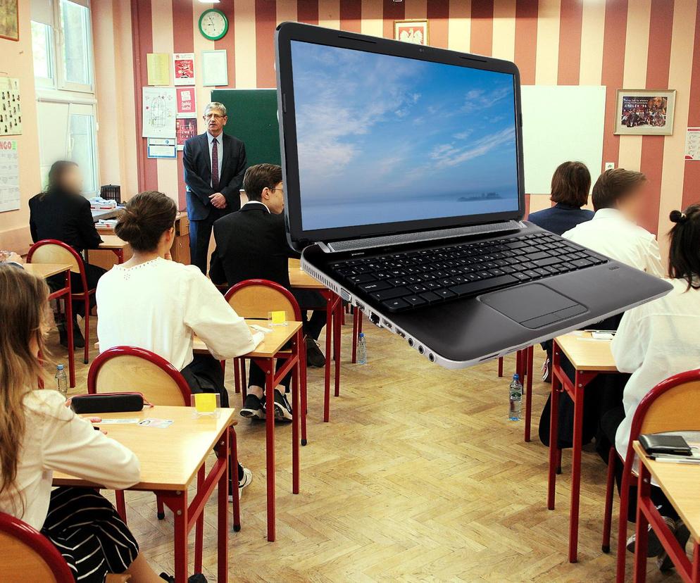 nauczyciel laptop