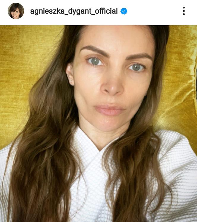Agnieszka Dygant bez makijażu czuje się naga