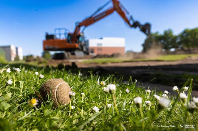 Nowy kompleks sportowy Politechniki Białostockiej. Tak przebiegają prace [ZDJĘCIA]