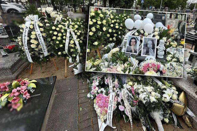 Morderstwo w Mławie. Grób 16-letniej Mai utonął w białych kwiatach