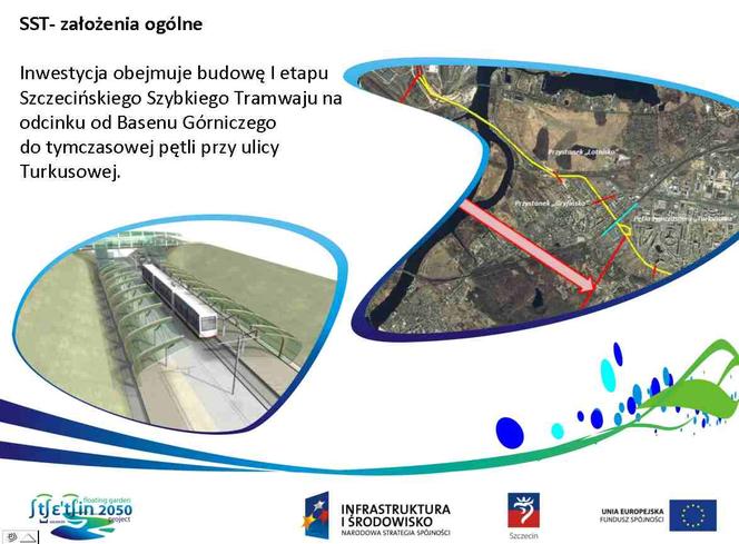 Szybki tramwaj w Szczecinie: fragment prezentacji Urzędu Miasta w Szczecinie