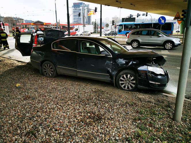 Trzy samochody zderzyły się na ulicy Jagiellońskiej