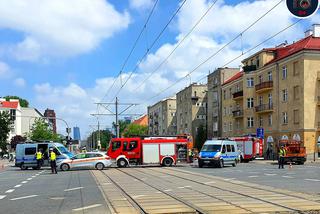 Wypadek na skrzyżowaniu Grójeckiej z Wawelską