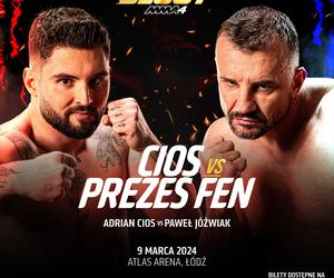 Adrian Cios – Paweł „Prezes FEN” Jóźwiak na CLOUT MMA 4 w Łodzi. Skonfliktowani zawodnicy zmierzą się w klatce