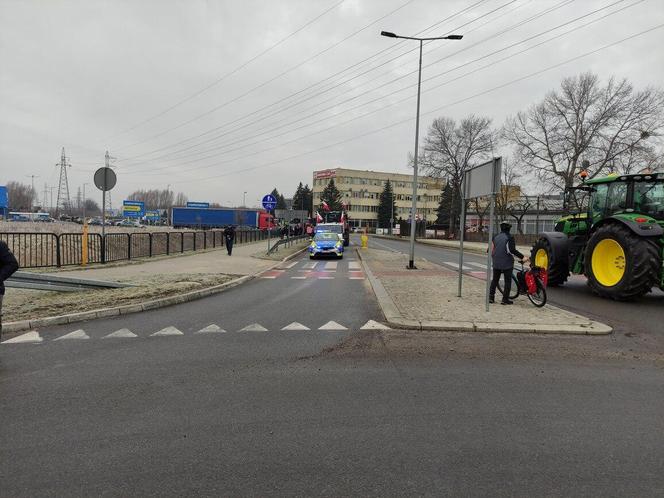 Protest rolników w Elblągu