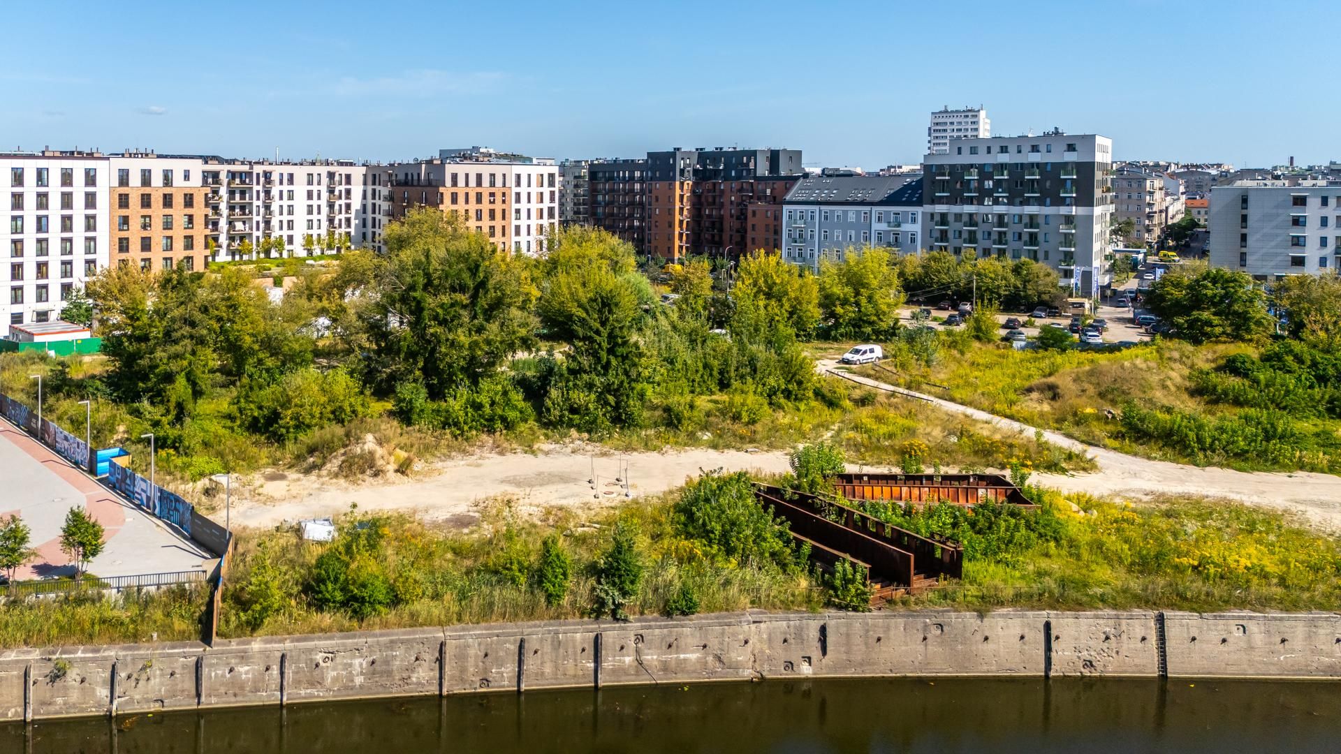 Port Praski w Warszawie z lotu ptaka