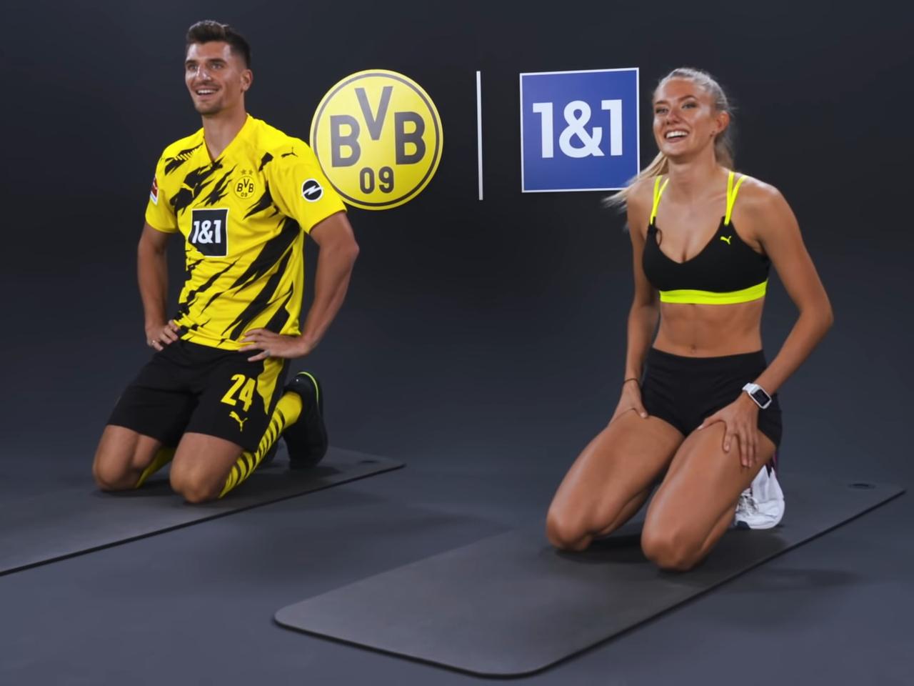 Najseksowniejsza sportsmenka świata w gorącej sesji z piłkarzem BVB [WIDEO]