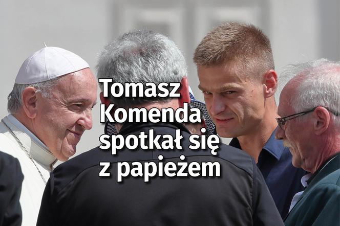 tomasz Komenda spotkał się z papieżem 
