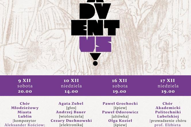 Festiwal ADVENTUS - plakat wydarzenia