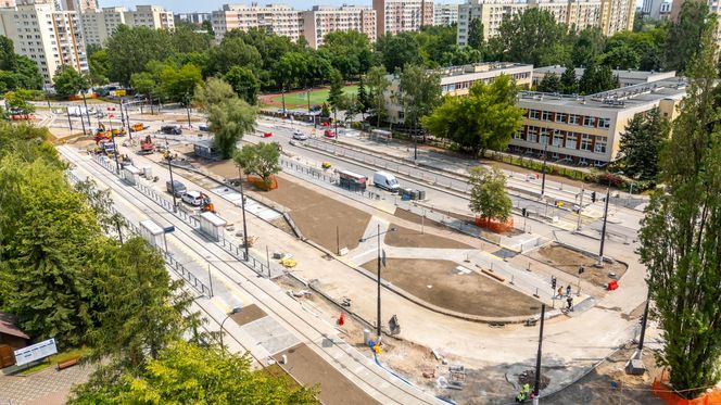 Tramwaj na Stegny w Warszawie