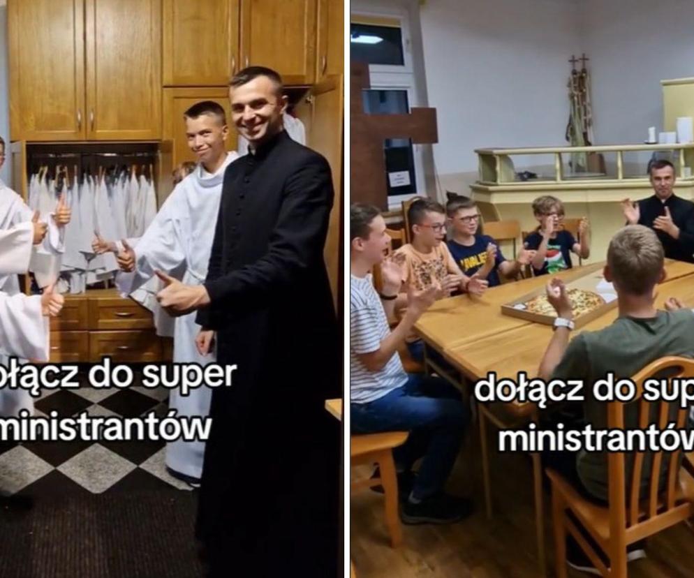 Ksiądz zachęca do bycia ministrantem