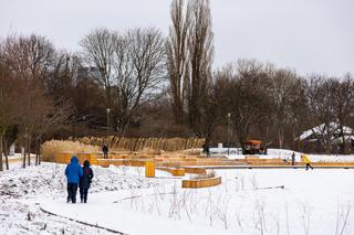 Pole Mokotowskie po remoncie zimą