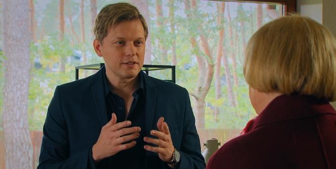 M jak miłość odc. 1711. Zofia Kisielowa (Małgorzata Rożniatowska), Radek (Philippe Tłokiński)