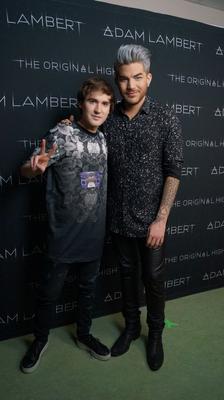 Adam Lambert z dziennikarzem ESKA.pl, Robertem Choińskim
