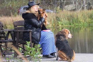 Katarzyna Piekarska spędza czas na Mazurach