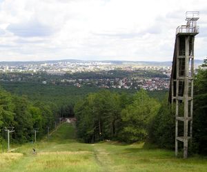 Skocznia narciarska w Kielcach na starych fotografiach