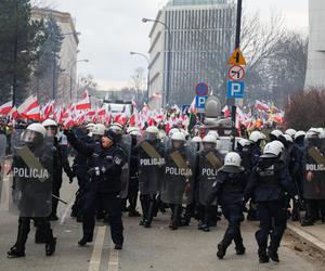 Protest rolników pod Sejmem - starcia z policją