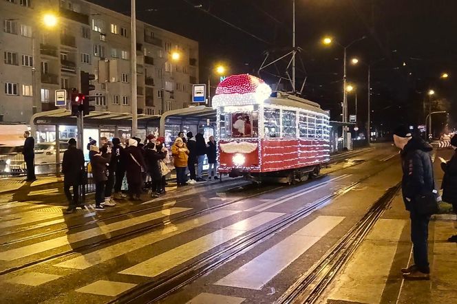 Mikołajkowy tramwaj w Szczecinie