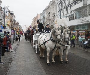 Wielka Szarża w centrum Łodzi. Oddziały konne przeszły przez Piotrkowską