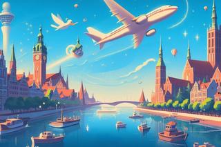 Plakaty wygenerowane przez sztuczną inteligencję. Tak wyglądałby film z udziałem pomorskich instytucji