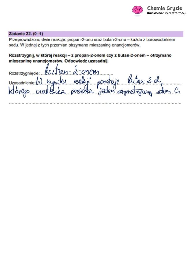 Matura 2025 chemia rozszerzona - odpowiedzi do wszystkich zadań z arkusza CKE 16.05.2025 - Formuła 2023