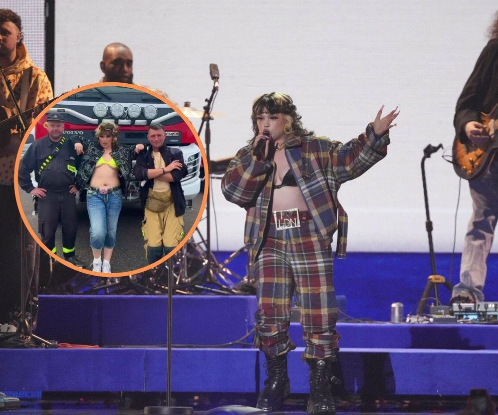 Lola Young z polskimi strażakami. Gwiazda Open'er Festival 2025 pokazała, jak się bawi w Gdyni