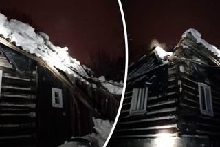 Pod naporem śniegu zawalił się dom. W środku była pięcioosobowa rodzina