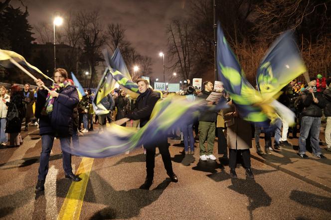 Manifestacja solidarnościowa z Ukrainą