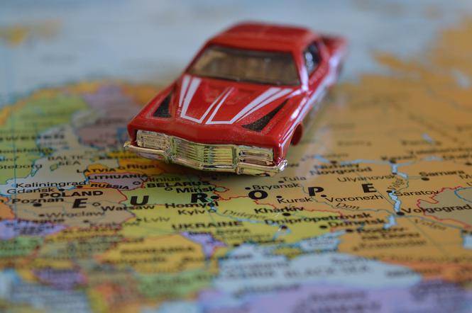 Yanosik, mapa, samochód, auto, zabawka