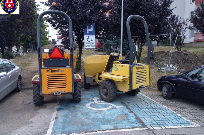 Zajmują miejsca parkingowe. Mandat m.in. dla pielęgniarki...