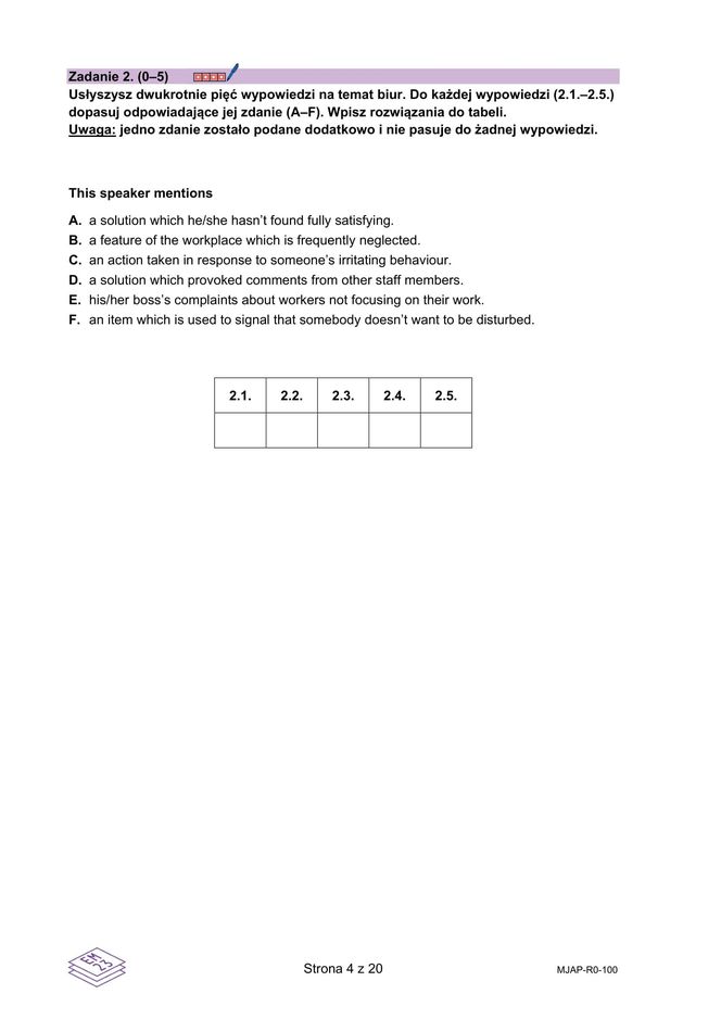 Matura 2025: angielski rozszerzony 8.05.2025. Arkusze CKE i odpowiedzi. Poziom rozszerzony [Formuła 2023]