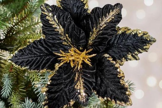Ozdoby choinkowe w czarnym kolorze - Eurofirany