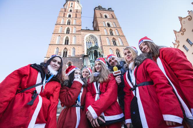 Mikołaje opanowały krakowski Rynek!