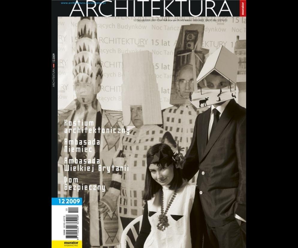 Okładka Miesięcznik Architektura 12/2009