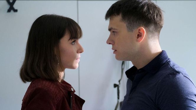 M jak miłość odc. 1887. Tomek Kubicki (Chris Cugowski), Justyna (Marta Malinowska)