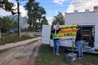 Protest mieszkańców Młynka