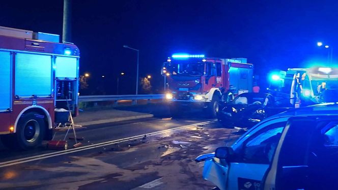 29.07.25 Starachowice. Wypadek na wiadukcie