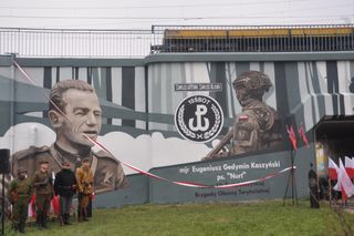 Mural ku pamięci Nurta przy Grunwaldzkiej w Kielcach