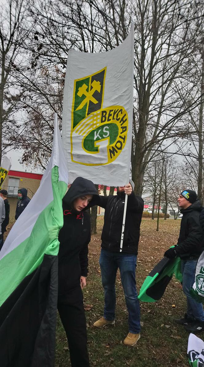 Manifestacja kibiców GKS Bełchatów