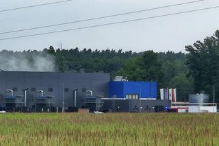 Pożar hali w Bukowicach