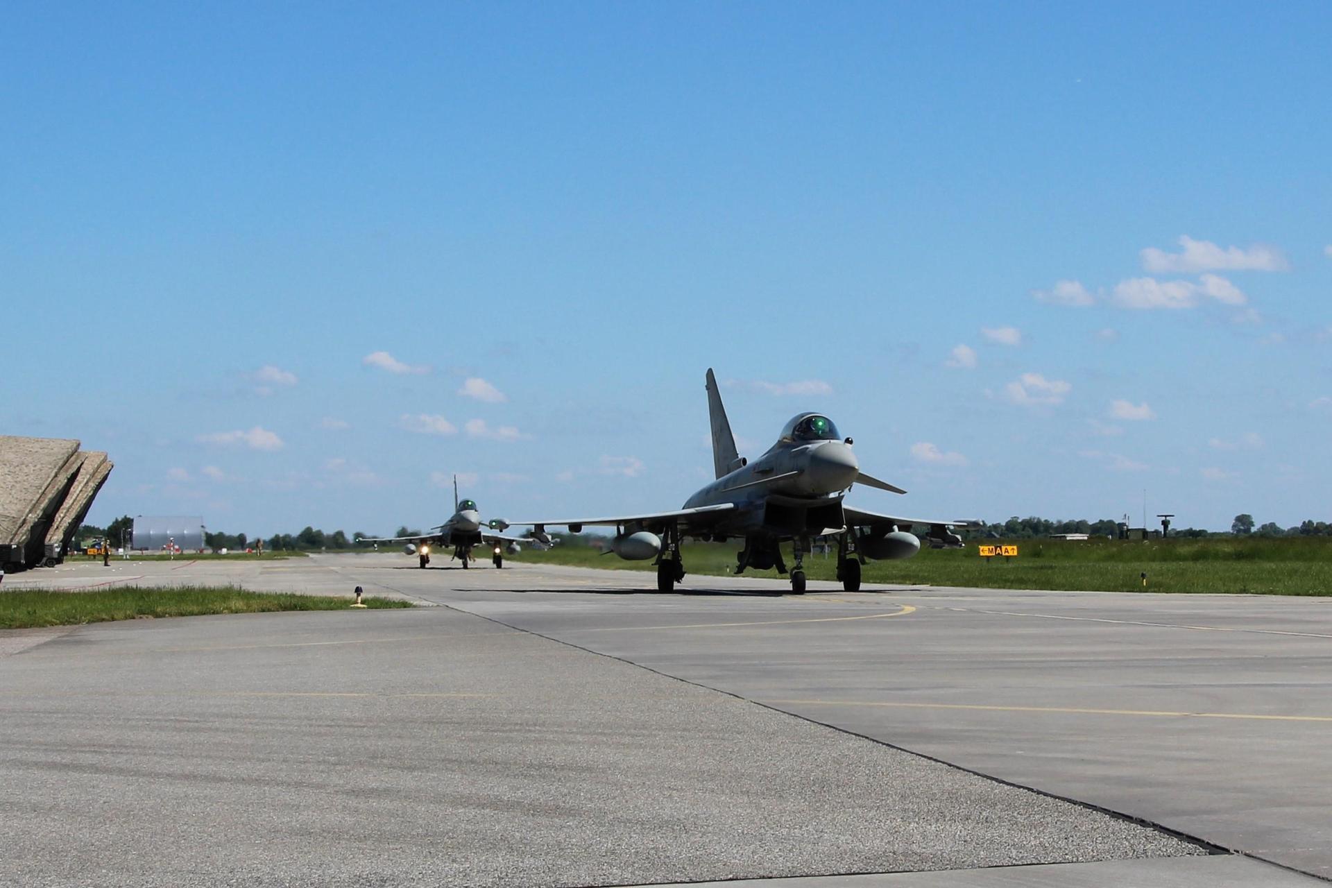 Włoski Eurofighter Typhoon w 22 BLT