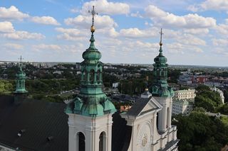 Panorama Lublina z najwyższego punktu widokowego w mieście - Wieży Trynitarskiej