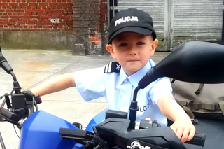Marzenia się spełniają! 4-letni Dorianek został policjantem! [ZDJĘCIA]