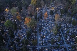 Tak wygląda nocą cmentarz przy ul. Lipowej w Lublinie!